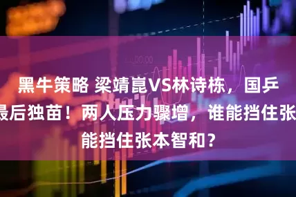 黑牛策略 梁靖崑VS林诗栋，国乒男单成最后独苗！两人压力骤增，谁能挡住张本智和？